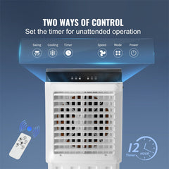 Large 2100 CFM Portable Evaporative Swamp Air Cooler With Humidifier, 7 Gal (SAK30412)