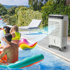 Large 2100 CFM Portable Evaporative Swamp Air Cooler With Humidifier, 7 Gal (SAK30412)