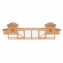 Large Wooden Backyard Hen Chicken Coop Enclosure W/ Nest Box & Run, 160" (SAK96451)