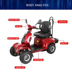 eMobilityStar 4 Wheels Electric Mobility Scooter 1102020