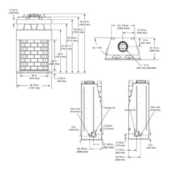 Majestic Ashland 36" Open Wood Burning Fireplace [ASH36] (SAK81529)