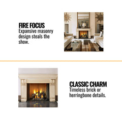 Majestic Ashland 36" Open Wood Burning Fireplace [ASH36] (SAK81529)
