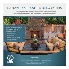 Majestic Courtyard 55K BTU 36" Traditional Outdoor Gas Fireplace (No Refractory) [ODCOUG-36NR] (SAK74218)