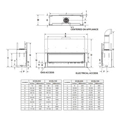 Majestic Echelon II 60" Linear Direct Vent Fireplace [ECHEL60IN-C] (SAK57214)