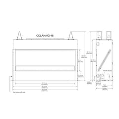 Majestic Lanai 48" Single Sided Linear Outdoor Gas Fireplace [ODLANAIG-48] (SAK95127)