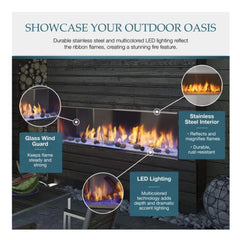 Majestic Lanai 48" Single Sided Linear Outdoor Gas Fireplace [ODLANAIG-48] (SAK95127)