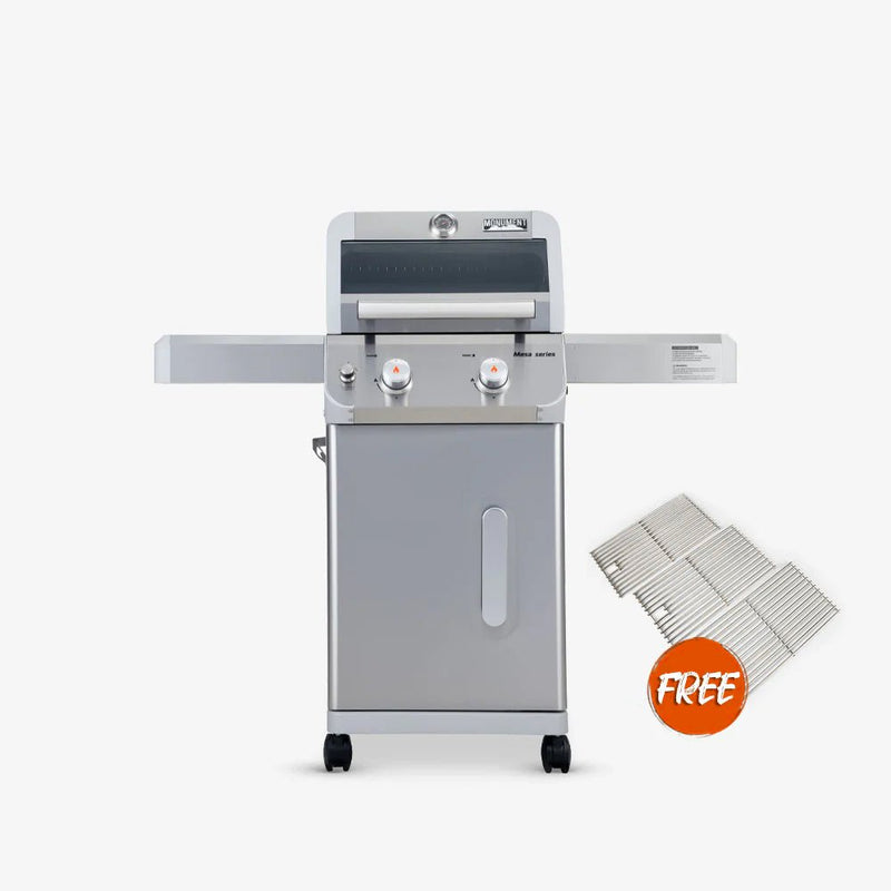 Monument Grills Mesa 200S | Foldable Stainless Gas Grill M200S+98888