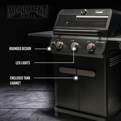 Monument Grills Mesa 325 | Black Propane Gas Grill
