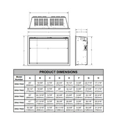 Modern Flames Orion Traditional 42" Heliovision Electric Fireplace [OR42-TRAD] (SAK83765)