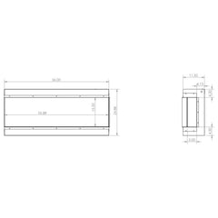 Modern Flames Redstone 30" Built-In Traditional Electric Fireplace [RS-3021] (SAK84729)