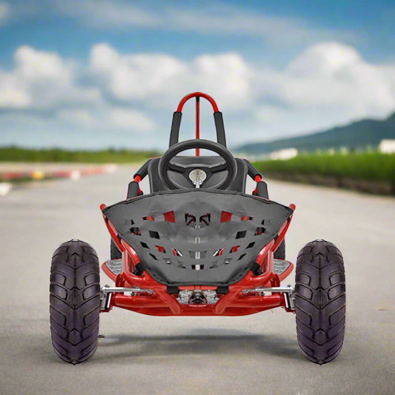 MotoTec 1000W 48V/12AH Electric Off-Road Go Kart, Red (97685241)