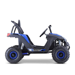 MotoTec Raider 1200W 48V/12AH Kids Electric Full Suspension UTV, Blue (93715062)