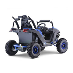 MotoTec Raider 1200W 48V/12AH Kids Electric Full Suspension UTV, Blue (93715062)