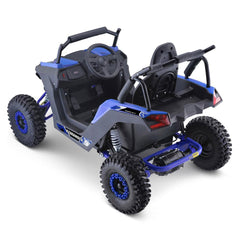 MotoTec Raider 1200W 48V/12AH Kids Electric Full Suspension UTV, Blue (93715062)
