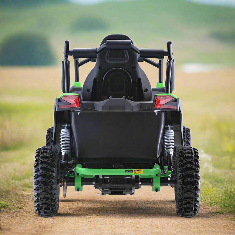 MotoTec Raider 1200W 48V/12AH Kids Electric Full Suspension UTV, Green (95476283)