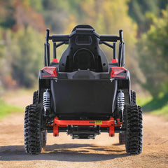 MotoTec Raider 1200W 48V/12AH Kids Electric Full Suspension UTV, Red (91735260)