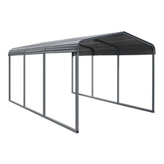 [10x15FT] MPT Large Heavy Duty Outdoor Metal Carport For Cars, Trucks And Boats (SAK95738)