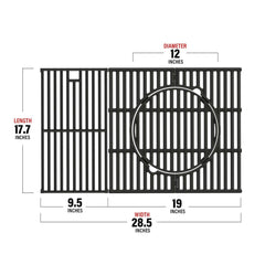 Monument Grills Multifunction Cast Iron Grill Grate