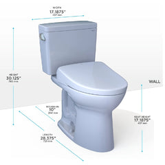 [MW7764736CSFGA.10#01] TOTO Drake 1.6 GPF Universal Height Toilet With Washlet S7A Auto Open Bidet Seat (SAK52849)