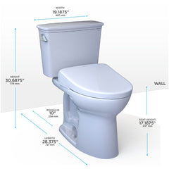 [MW7864726CEFG.10#01] TOTO Drake Elongated Chair Height Transitional Toilet With S7 Bidet Seat And 10" Rough In (SAK95631)