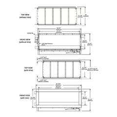 Napoleon Galaxy 48 Outdoor Linear See-Thru Electronic Start Natural Gas Fireplace, 50" [GSS48STE] (SAK67432)