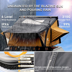 Naturnest Sirius 3 Premium 2XL 3-Person Clamshell Roof Top Tent (SAK62917)