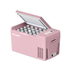 BougeRV 12V 23 Quart Colorful Pink Portable Fridge