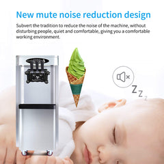 Premium Commercial 3-Flavor Dual Hopper Ice Cream Machine (SAK56917)