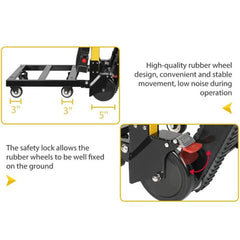 Premium Electric Stair Climbing Dolly Hand Truck Folding Cart With Wheels, 440LBS (SAK31825)