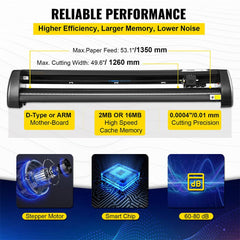 Premium Vinyl Design Cutting & Printing Machine Kit, 53'' (SAK26843)