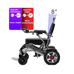 Pride E-7001 24V/12AH Heavy-Duty Electric Foldable Wheelchair W/ Damping System, 500W (SAK95206)