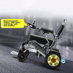 Pride E-7001 24V/12AH Heavy-Duty Electric Foldable Wheelchair W/ Damping System, 500W (SAK95206)