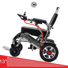 Pride E-7001 24V/12AH Heavy-Duty Electric Foldable Wheelchair W/ Damping System, 500W (SAK95206)
