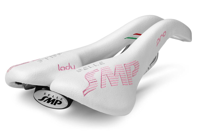 Selle SMP Pro Saddle with Steel Rails (Lady White)
