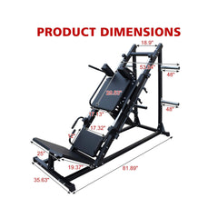 Professional Adjustable Leg Press Hack Squat Machine For Home Gyms (SAK74330)