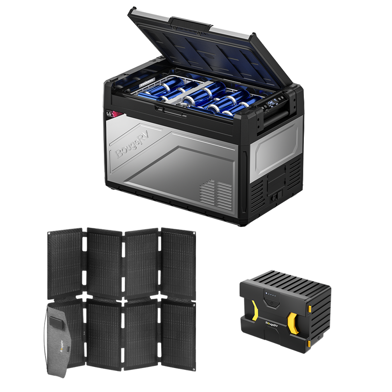 BougeRV Rocky Solar Battery Portable Fridge Kit