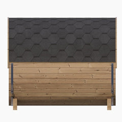 SaunaLife Model E8G Ergo Series 6-Person Outdoor Sauna Barrel With Tempered Glass Front [SL-MODELE8G] (SAK92814)