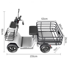 Scoot Motion 4 Wheels Electric Cargo Utility Scooter 1000W D16