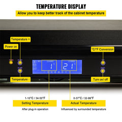 Small Double Drawer Stainless Steel Built-In Undercounter Beverage Refrigerator, 5.1 Cu.Ft. (SAK50273)