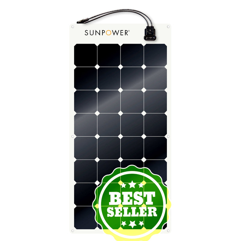 Full Battery Sunpower 100W Flexible Solar Panel with Maxeon Technology cells spr-e-flex-100