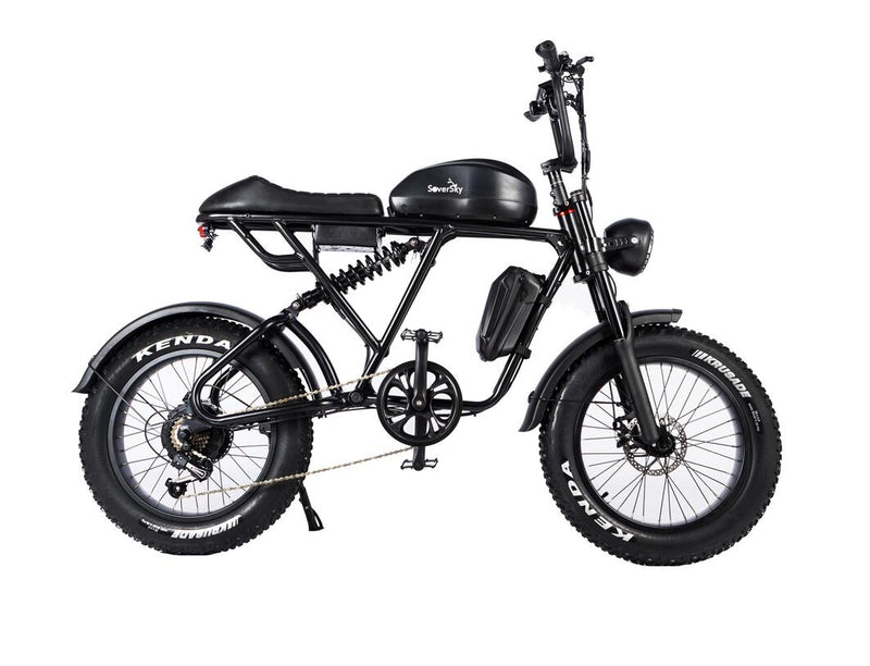 SoverSky Electric Fat Tire Bike Shimano 7-Speed Titan 500