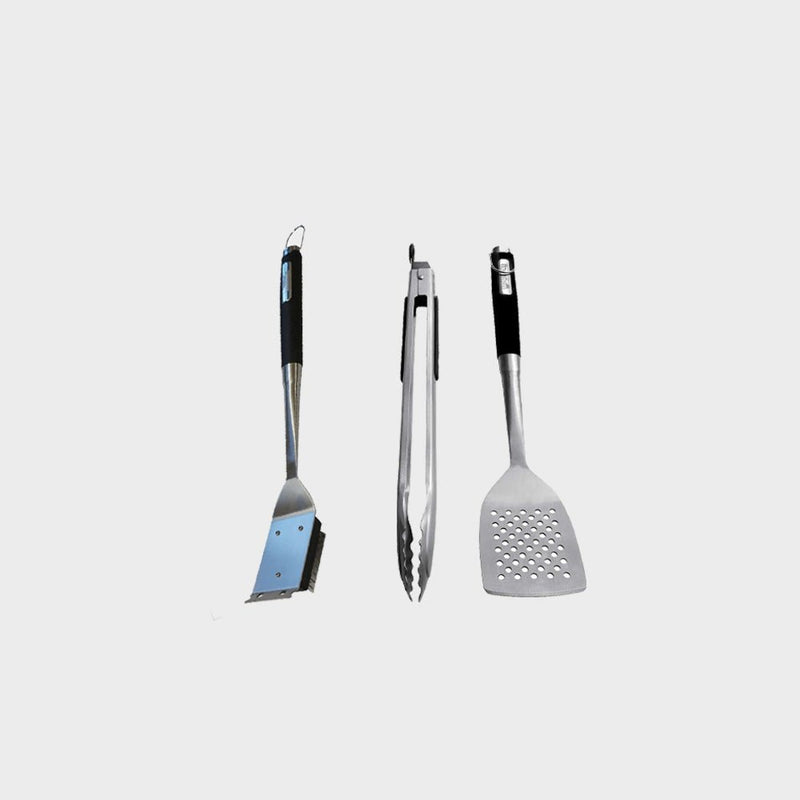 Monument Grills Spatula & Tongs & Cleaning Brush A001+A006
