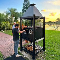 Tagwood BBQ Argentine Santa Maria Wood Fire & Charcoal Gaucho Grill [BBQ02SIB] (SAK86741)