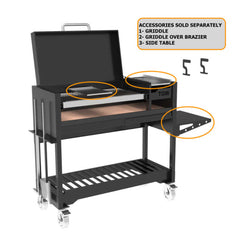 Tagwood BBQ Argentine Wood Fire & Charcoal Gaucho Grill [BBQ18SI] (SAK95124)