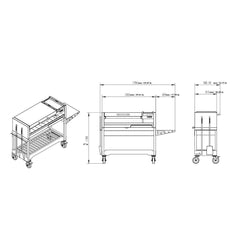 Tagwood BBQ Argentine Wood Fire & Charcoal Gaucho Grill [BBQ18SI] (SAK95124)