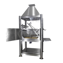 Tagwood BBQ (THE BEAST) Argentine Santa Maria Stainless Steel Wood Fire & Charcoal Gaucho Grill, 61" [BBQ02SS] (SAK38192)