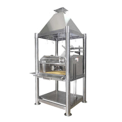 Tagwood BBQ (THE BEAST) Argentine Santa Maria Stainless Steel Wood Fire & Charcoal Gaucho Grill, 61" [BBQ02SS] (SAK38192)
