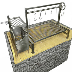 Tagwood BBQ Argentine Santa Maria Wood Fire & Charcoal Grill, 40" [BBQ09SS] (SAK94015)