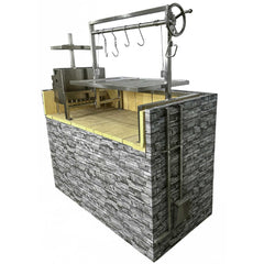 Tagwood BBQ Argentine Santa Maria Wood Fire & Charcoal Grill, 40" [BBQ09SS] (SAK94015)