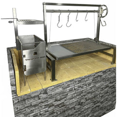 Tagwood BBQ Argentine Santa Maria Wood Fire & Charcoal Grill, 40" [BBQ09SS] (SAK94015)